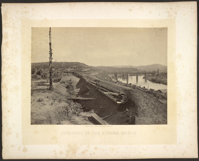 Verteidigungen der Etawah-Brücke von George N. Barnard