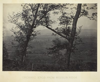 Orchard Knob von Mission Ridge von George N. Barnard