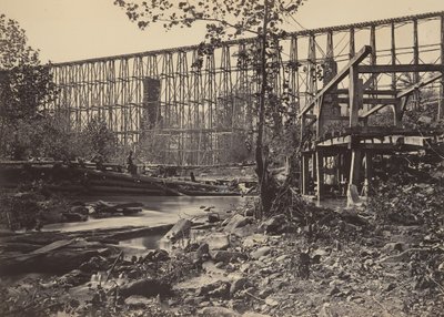 Trestle-Brücke bei Whiteside von George N. Barnard