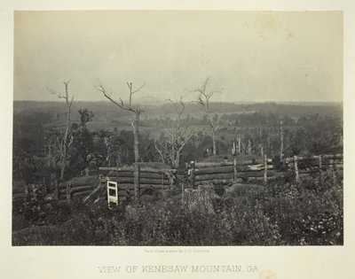Ansicht des Kenesaw Mountain, Ga. von George N. Barnard