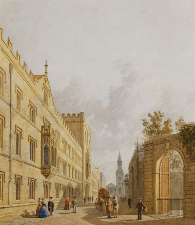 Exeter College, Oxford, 1848 von George Pyne