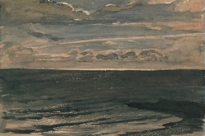 Mondlicht über dem Meer, Broadstairs von George Richmond