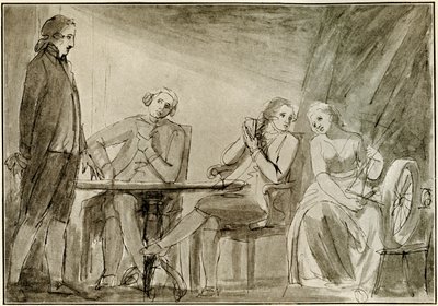 Emma Lady Hamilton in Romneys Studio von George Romney