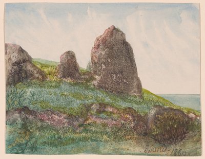 Landschaft mit Felsen von George Sand