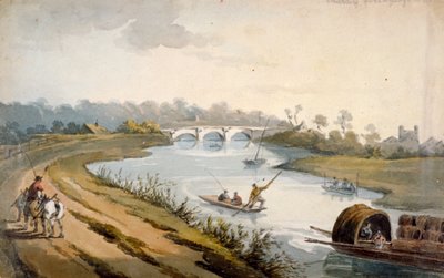 Themse bei Chertsey, Surrey, ca. 1820 von George Shepheard