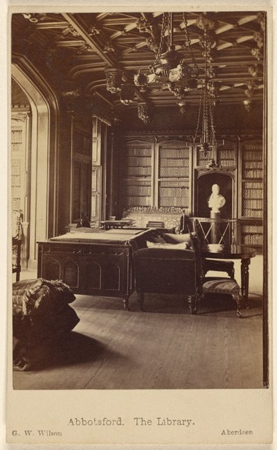Abbotsford. Die Bibliothek. von George Washington Wilson