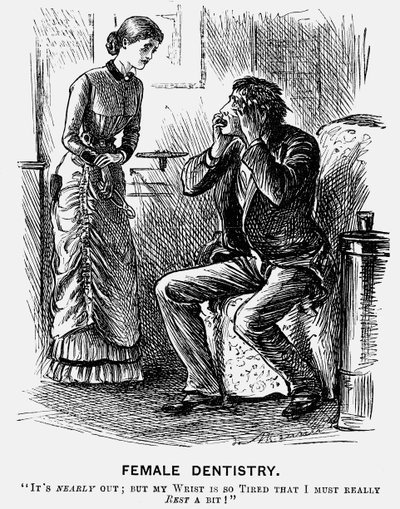 Weibliche Zahnheilkunde von George du Maurier