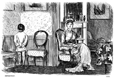 Unbußfertig, 1878 von George du Maurier