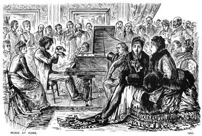 Musik zu Hause, 1885-1891 von George du Maurier