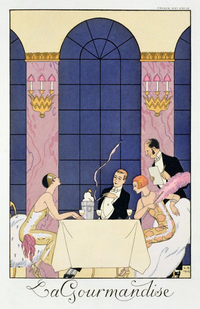 Die Gourmets von Georges (after) Barbier