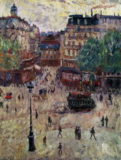 Ein Platz in Paris, 1907 von Georges Dufrenoy