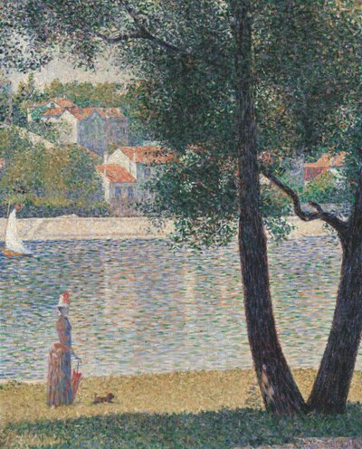 Die Seine bei Courbevoie, 1885 von Georges Pierre Seurat