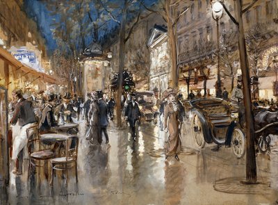 Abend auf einem Pariser Boulevard von Georges Stein