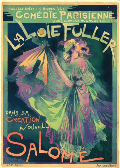 Loïe Fuller als Salomé, 1895 von Georges de . Feure