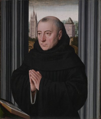 Porträt eines Mönchs, frühe 1500er von Gerard David