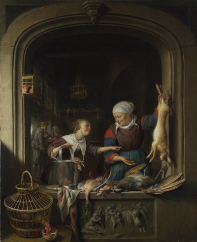 Ein Geflügelhändlerladen, ca. 1670 von Gerrit Dou