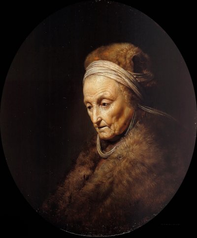 Porträt von Rembrandts Mutter von Gerrit Dou