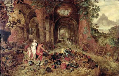 Feuer (Vulkans Schmiede) von Gerard Hoet