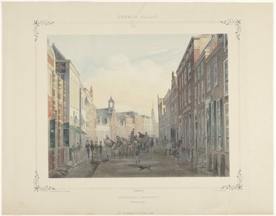 Studentengesellschaft an der Breedestraat in Leiden von Gerardus Johannes Bos
