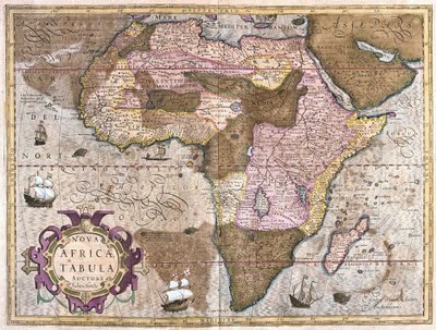 Afrika von Gerardus Mercator
