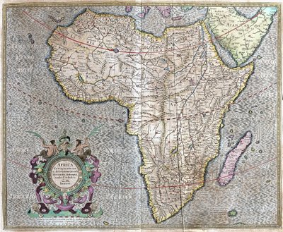 Afrika von Gerardus Mercator