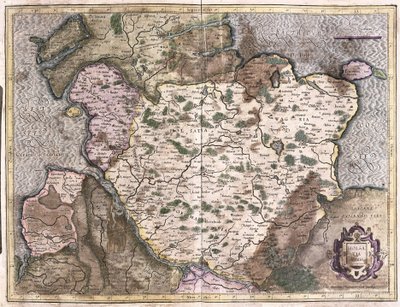 Elsass, Deutschland (Gravur) von Gerardus Mercator