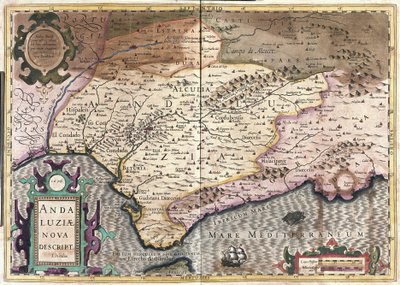 Andalusien, Spanien (Gravur) von Gerardus Mercator