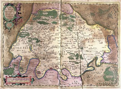 Île-de-France, Nordfrankreich von Gerardus Mercator