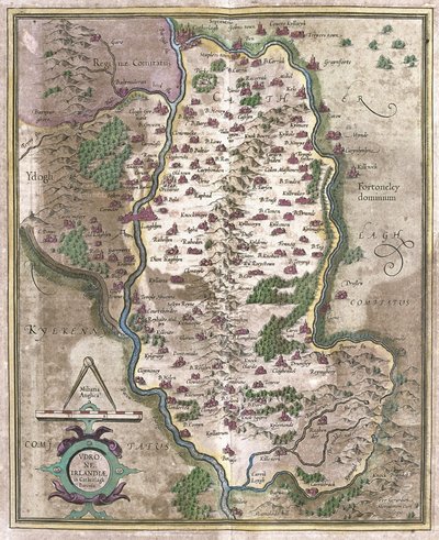 Irland (Gravur) von Gerardus Mercator