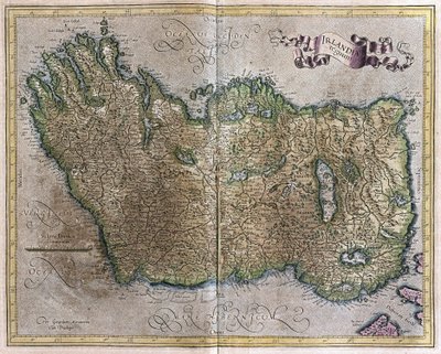 Irland von Gerardus Mercator
