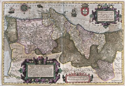 Portugal (Gravur) von Gerardus Mercator