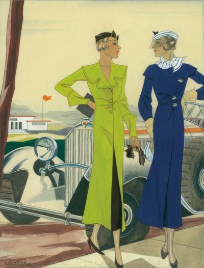 Damenmode 1932 Automäntel von Gerd Hartung