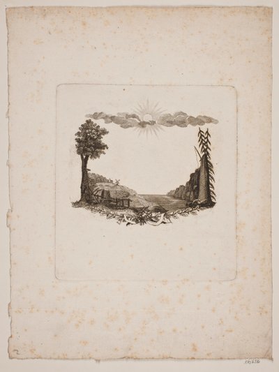 Vignette für die Königliche Dänische Landwirtschaftsgesellschaft von Gerhard Ludvig Lahde