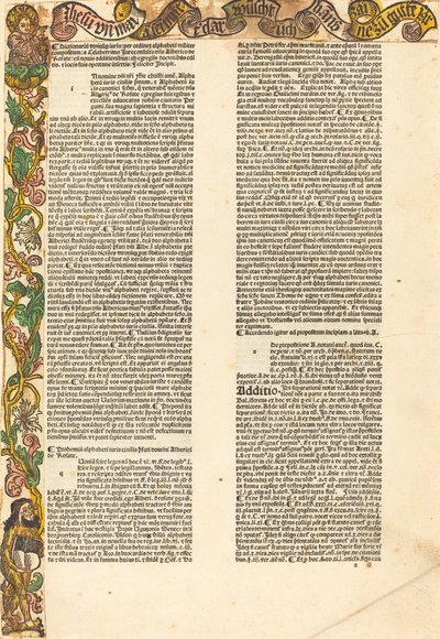 Rand aus einem Almanach von German 15th Century