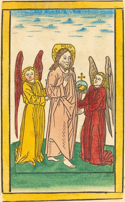 Christus als Salvator Mundi von German 15th Century