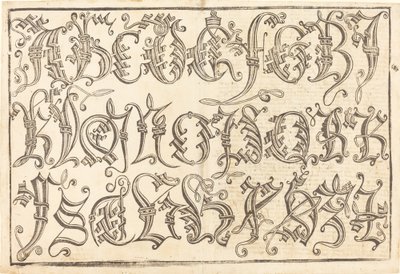 Ornamentales Alphabet von German 15th Century