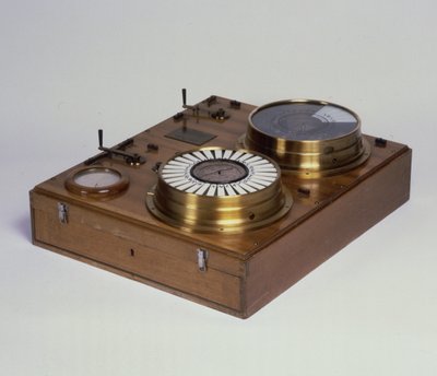Ein Zeigertelegraph, hergestellt von Werner von Siemens von German School