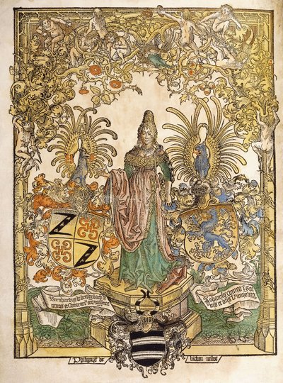 Allegorische Figur von Mainz, 1486 von German School