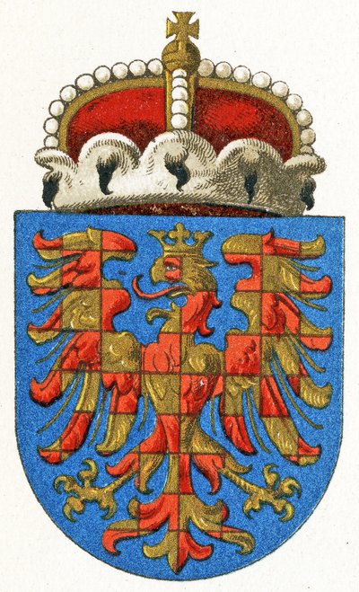 Wappen von Mähren, ca. 1898 von German School