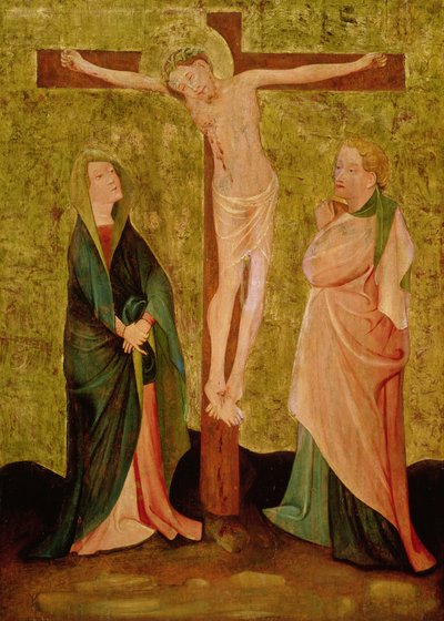 Kreuzigung mit Maria und Johannes von German School