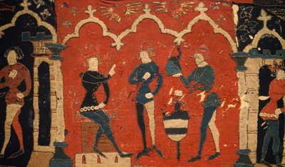 Detail (aus dem Tristan-Wandteppich) von German School