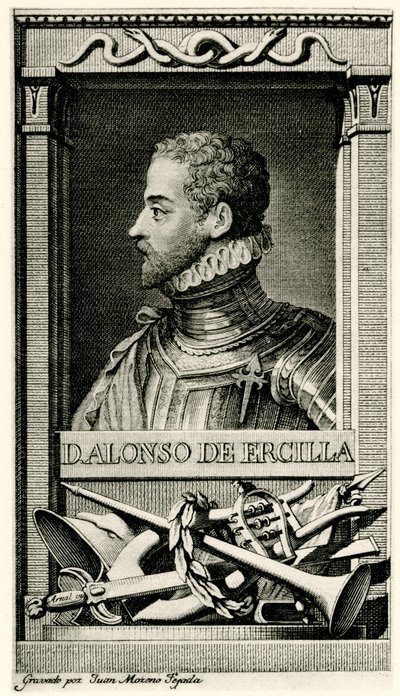 Don Alonso de Ercilla y Zúñiga von German School