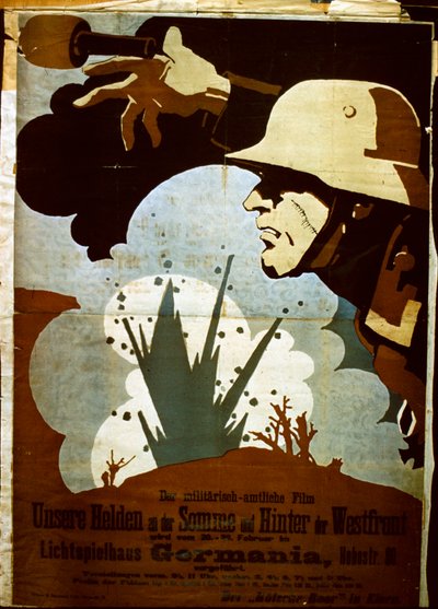 Deutsches Kriegsfilmplakat von German School