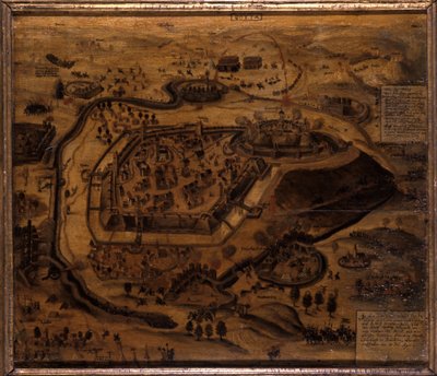 Gotha während der Belagerung von Grimmenstein, 1567 von German School