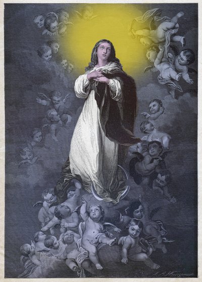 Unbefleckte Empfängnis, ca. 1900 (Stich) von German School