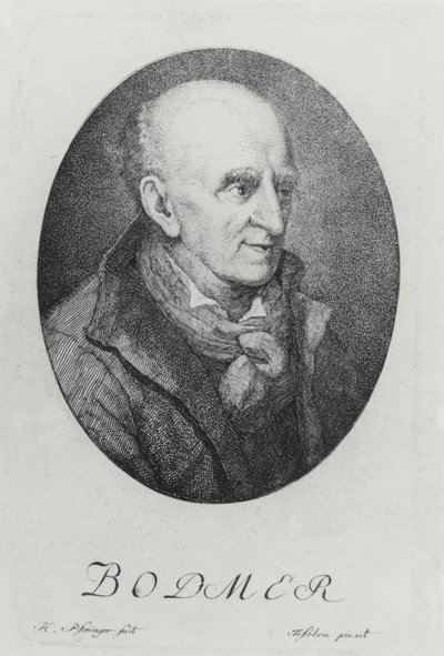 Johann Jakob Bodmer (Gravur) von German School