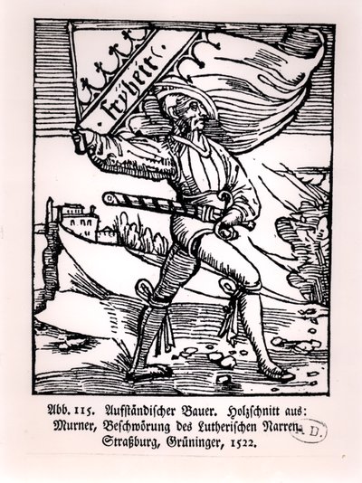 Freiheit, Illustration des Bauernaufstands, 1522 von German School