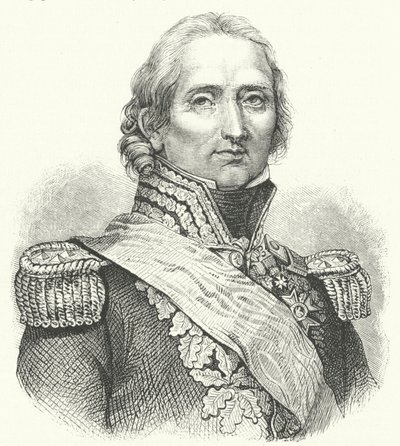 Marschall Nicolas Soult, französischer Soldat (Stich) von German School