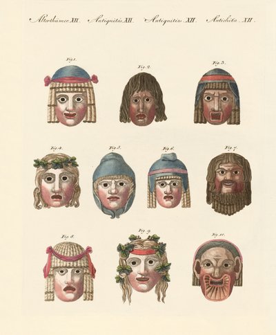 Masken der Antike von German School