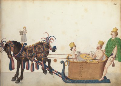 Festzugsschlitten in Parade, ca. 1640 von German School